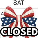 CLOSED for Fourth of July