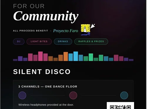 Let’s Dance! Silent Disco benefiting Proyecto Faro