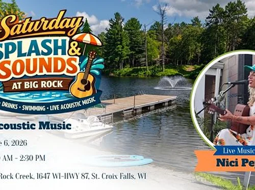 Saturday Splash & Sounds featuring Live Music by Nici Peper