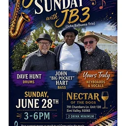 Jazz Sippin’ Sunday w/ JB3 Trio