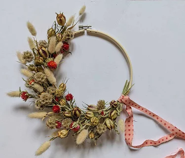 Springtime Dried Floral Wreath