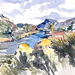 Finding Focal Areas: Landscape Painting in Water Media
