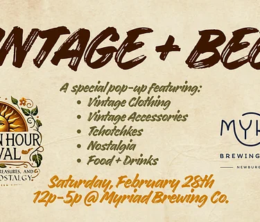 Vintage and Beer Pop Up at Myriad