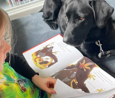 Read to Brody (Read to a Dog program)