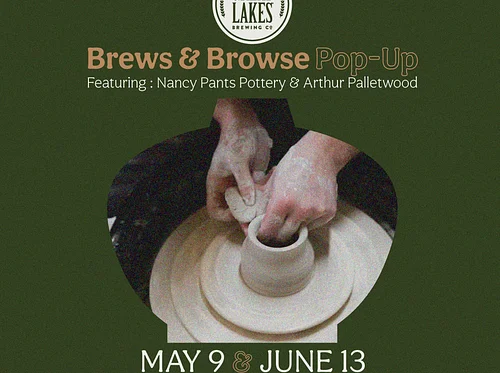 Brews & Browse Pop-Up: Pottery & Prints