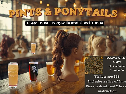 Pints, Pizza and Ponytails