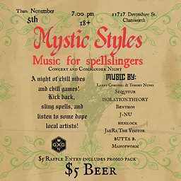 Mystic Styles: MTG Commander Night and Concert