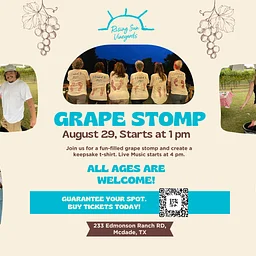 Grape Stomp at Rising Sun Vineyard