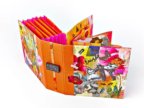 Accordion Collage Book with Surprise Tunnel