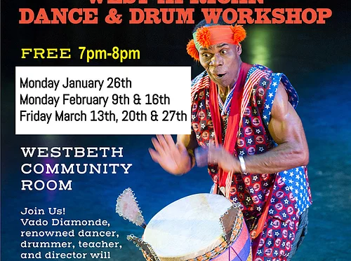 Vado Diomande 
West African Dance and Drum Workshop