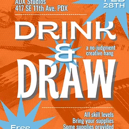 Drink and Draw with Mashall Sharma!