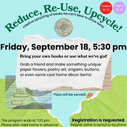 Reduce, Re-Use, Upcycle (ages 10-16)