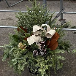 Winter Porch Pot