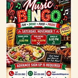 Music Bingo – 11/7