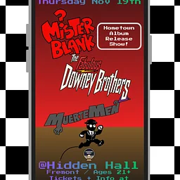 MISTER BLANK *Album Release Show* with The Fabulous Downey Brothers, MuerteMen
