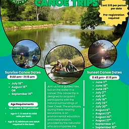 Deer Creek Guided Canoe Trip-9/3/2026