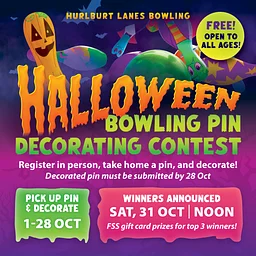 Halloween Bowling Pin Decorating Contest