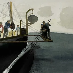 Watercolors of the Whaling Industry by Claus Hoie
