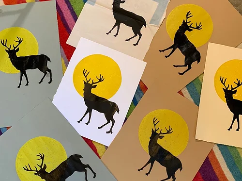 Make+Take: Stencil Improv Screenprinting