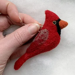 Needle Felting: Bird of the Month: Northern Cardinal with Erin Carlson