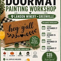 Doormat Painting Workshop Greenville