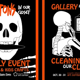 Skeletons in Our Closet Art Sale at South Shore Art Center