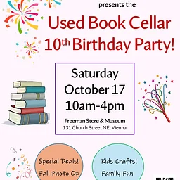 Our Used Book Cellar’s 10th Birthday Party