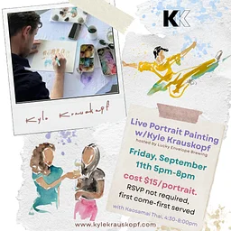 Live Portrait Painting with Kyle Krauskopf