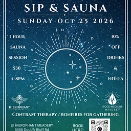 FULL MOON Sip & Sauna with Good Medicine Whidbey