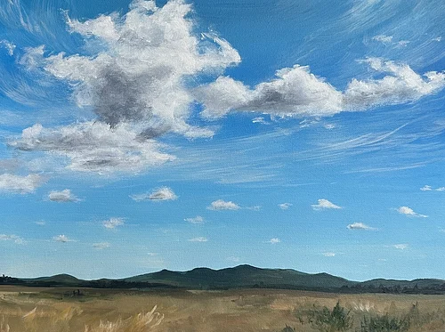 High Desert Clouds - Beginner Acrylic Painting Class