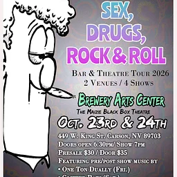 Eric Bogosian’s Sex, Drugs, Rock & Roll | Friday & Saturday | October 23rd & 24th 2026