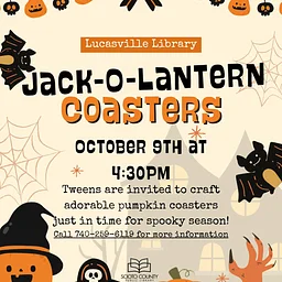 Tweens – Jack-O-Lantern Coasters