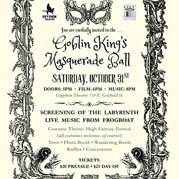 The Goblin King’s Masquerade Ball & Frogboat