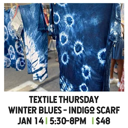 Textile Thursday: Winter Blues Indigo Scarf