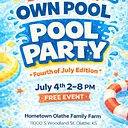 Bring Your Own Pool Party – Fourth of July Edition + Sip & Shop!