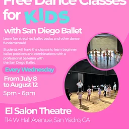Free Dance Classes for KIDS with San Diego Ballet 2026