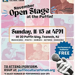 November Open Stage at the Puffin!