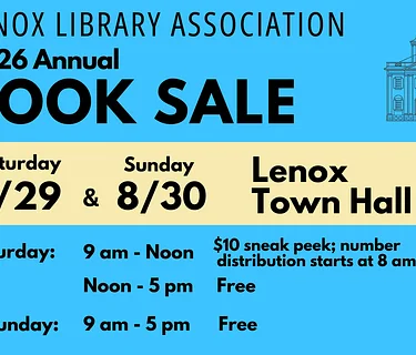 Lenox Library Association’s Annual Book Sale