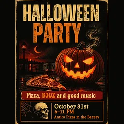 Halloween Party at Antico Pizza