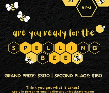 Spelling Bee Night at Round Rock Tavern | Cash Prizes + Live Competition
