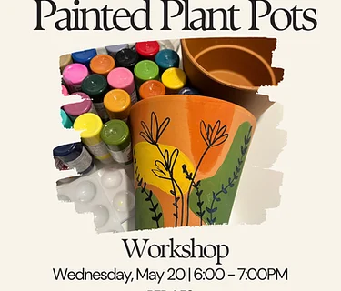Painted Plant Pots Workshop with Happy Craftr