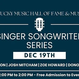 Singer Songwriter Series featuring Emily Jamerson, Josh Mitcham, and Zoe Howard