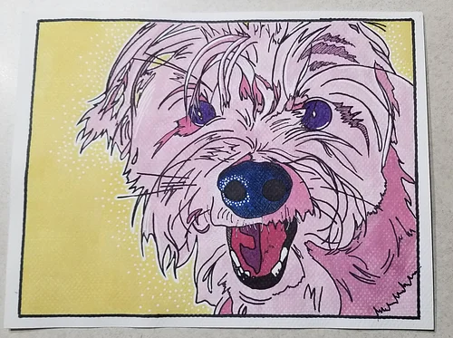 Watercolor/Mixed Media Pop Art Pet Portraits Class