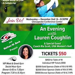 Chesapeake Sports Club – An Evening with Lauren Coughlin