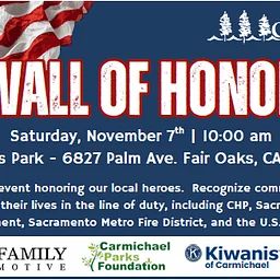 Nov72026 Wall of HonorJoin us for this annual event honoring our local heroes at 10am at Patriots Park (6827 Palm Ave). This event recognizes members of the community who have given their lives in the line of duty. Read more »
