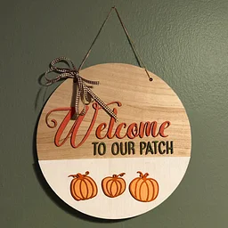 about Monthly Make: Laser-Cut Front Door Sign