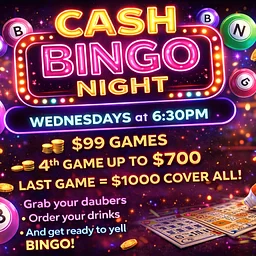 WEDNESDAY BINGO NIGHT