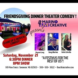 Friendsgiving Dinner and Comedy Show (Sandwich)