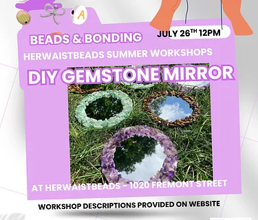 HerWaistBeads: DIY Gemstone Mirror