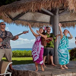Live Music Accompanied by Hula Show
